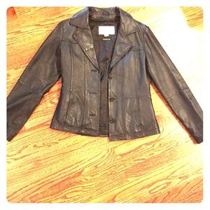 Like New Wilsons Leather Maxima Belted Jacket